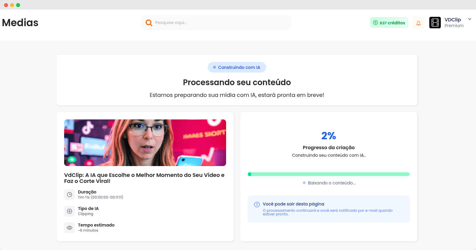 Passo 2: Nossa IA trabalha por você