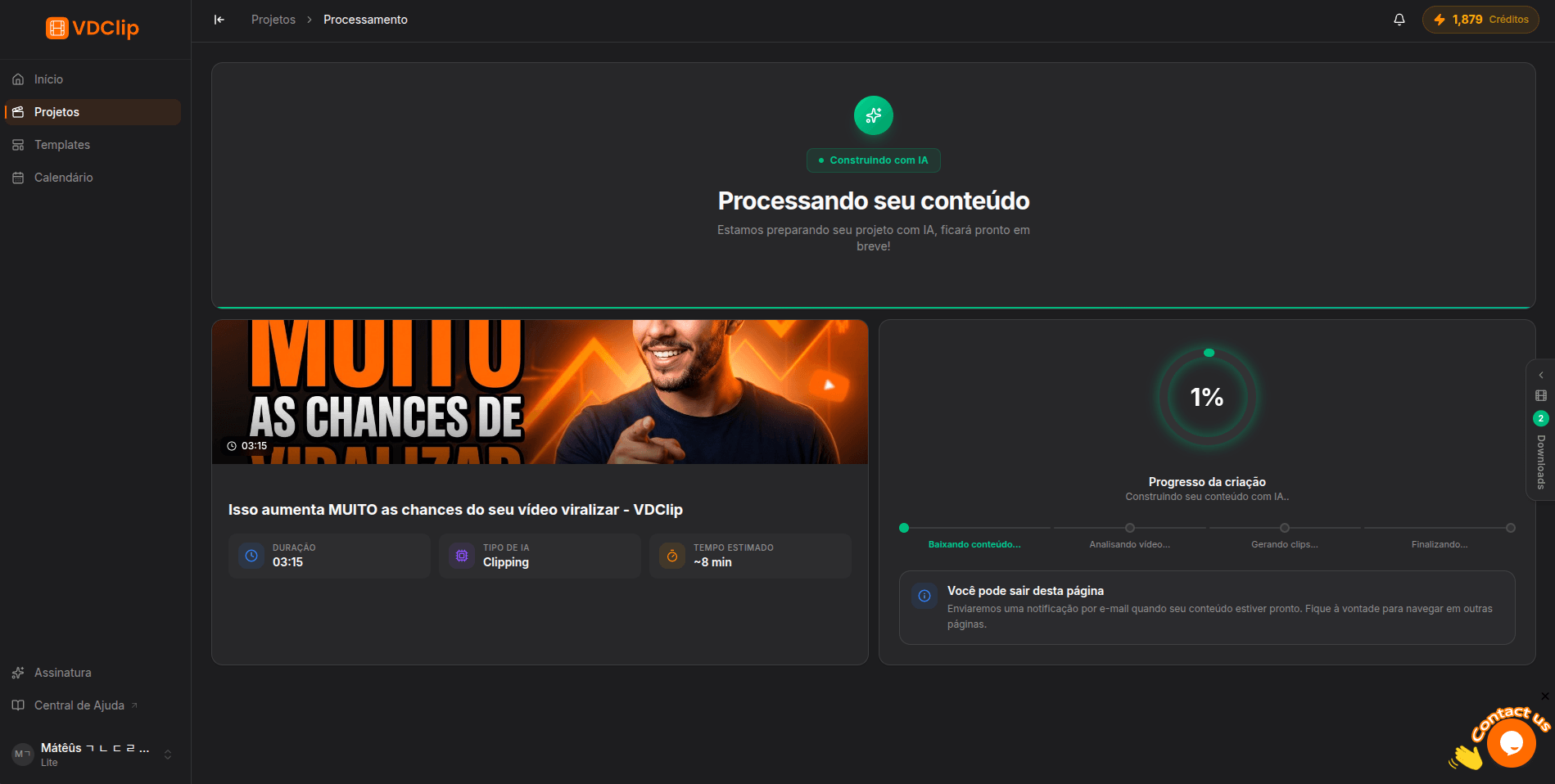 Passo 2: Nossa IA trabalha por você